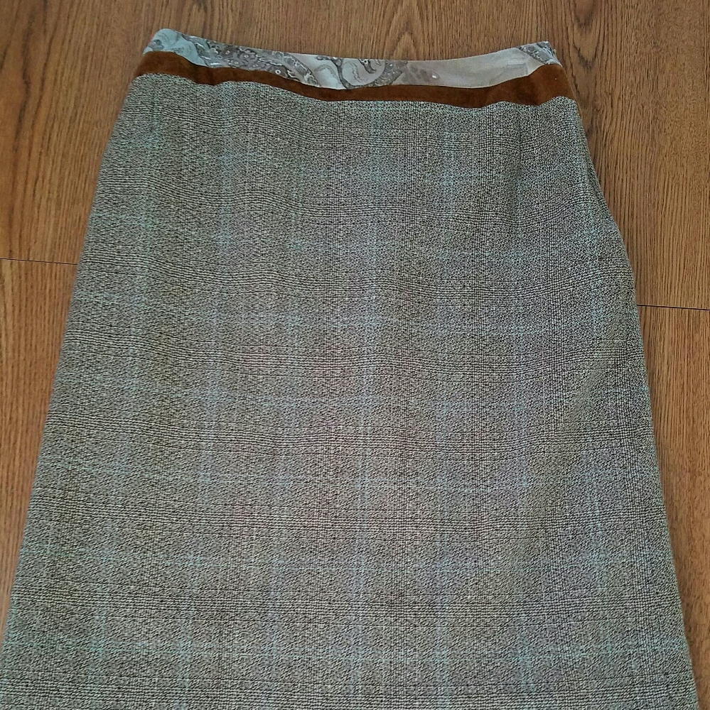 Harve Benard Skirt, Wool Silk, Size 4, Skirt